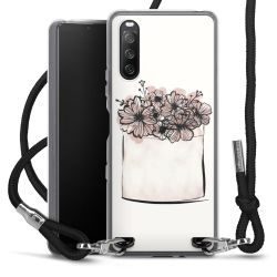 Carry Case Transparent Fabric black/silver