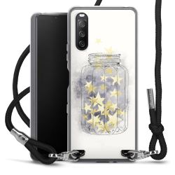 Carry Case Transparent Fabric black/silver