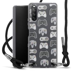 Carry Case Transparent Fabric black/silver