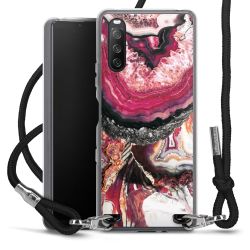 Carry Case Transparent Fabric black/silver