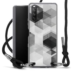 Carry Case Transparent Fabric black/silver