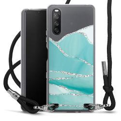 Carry Case Transparent Fabric black/silver