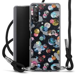 Carry Case Transparent Fabric black/silver