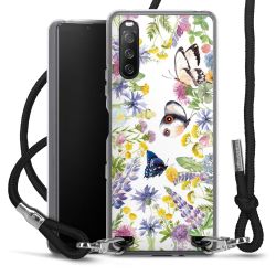 Carry Case Transparent Fabric black/silver