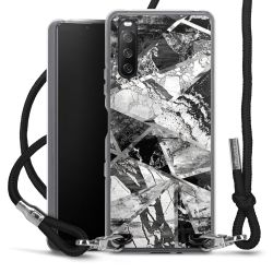 Carry Case Transparent Fabric black/silver