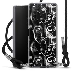 Carry Case Transparent Fabric black/silver