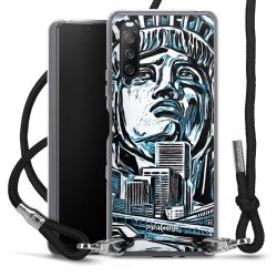 Carry Case Transparent Fabric black/silver