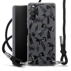 New Carry Case Transparent Stoff schwarz/silber