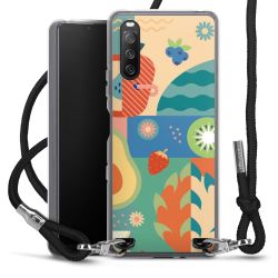 New Carry Case Transparent Stoff schwarz/silber