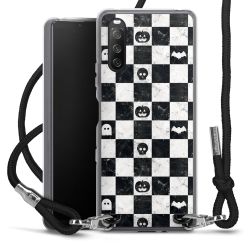 New Carry Case Transparent Stoff schwarz/silber