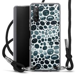 New Carry Case Transparent Stoff schwarz/silber