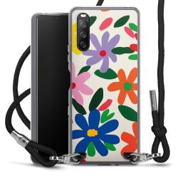 New Carry Case Transparent Stoff schwarz/silber