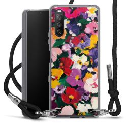 New Carry Case Transparent Stoff schwarz/silber