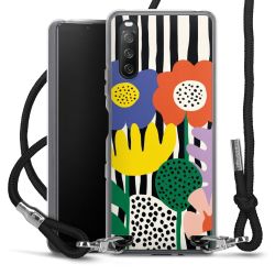 New Carry Case Transparent Stoff schwarz/silber