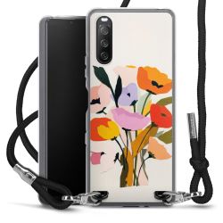 New Carry Case Transparent Stoff schwarz/silber