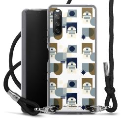 New Carry Case Transparent Stoff schwarz/silber