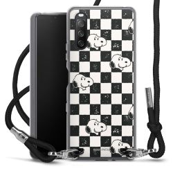 New Carry Case Transparent Stoff schwarz/silber