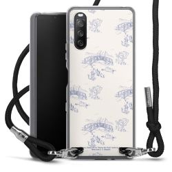 New Carry Case Transparent Stoff schwarz/silber