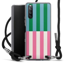 New Carry Case Transparent Stoff schwarz/silber