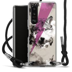 Carry Case Transparent Fabric black/silver