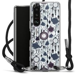 Carry Case Transparent Fabric black/silver