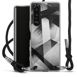 Carry Case Transparent Fabric black/silver