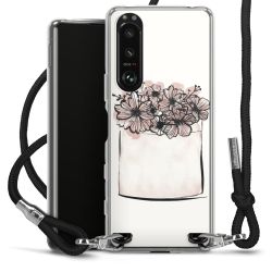 Carry Case Transparent Fabric black/silver