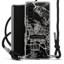 Carry Case Transparent Fabric black/silver