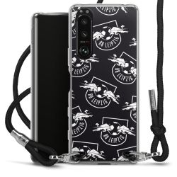 Carry Case Transparent Fabric black/silver