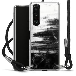 Carry Case Transparent Fabric black/silver