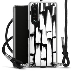 Carry Case Transparent Fabric black/silver