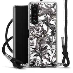 Carry Case Transparent Fabric black/silver