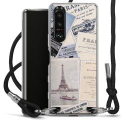 Carry Case Transparent Fabric black/silver