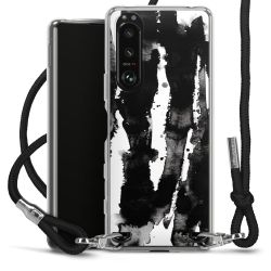 Carry Case Transparent Fabric black/silver