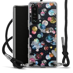 Carry Case Transparent Fabric black/silver