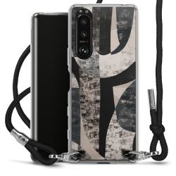 Carry Case Transparent Fabric black/silver