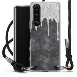 Carry Case Transparent Fabric black/silver