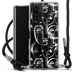 Carry Case Transparent Fabric black/silver