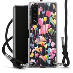 Carry Case Transparent Fabric black/silver