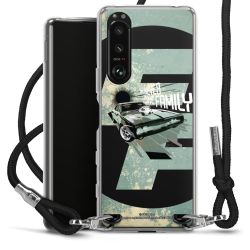 Carry Case Transparent Fabric black/silver