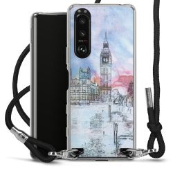 Carry Case Transparent Fabric black/silver