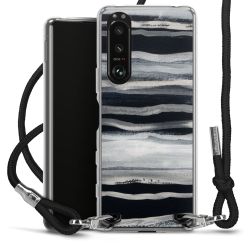 Carry Case Transparent Fabric black/silver