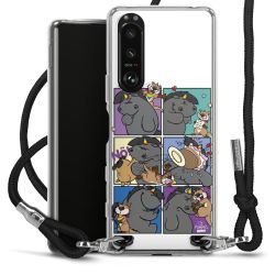 Carry Case Stoff schwarz/silber