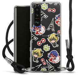 Carry Case Transparent Fabric black/silver