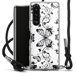 Carry Case Transparent Fabric black/silver