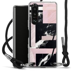 Carry Case Transparent Fabric black/silver