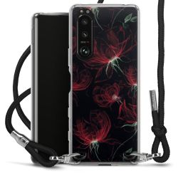 New Carry Case Transparent Stoff schwarz/silber