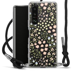 New Carry Case Transparent Stoff schwarz/silber