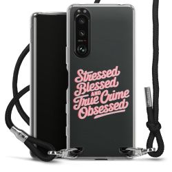 New Carry Case Transparent Stoff schwarz/silber