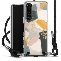 New Carry Case Transparent Stoff schwarz/silber